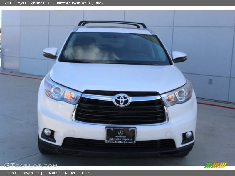 Blizzard Pearl White / Black 2015 Toyota Highlander XLE