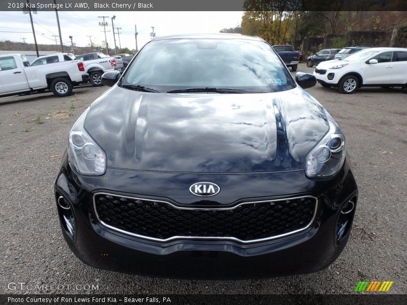 Black Cherry / Black 2018 Kia Sportage LX AWD