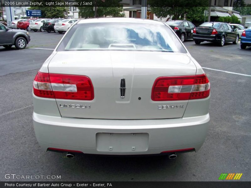 Light Sage Metallic / Sand 2006 Lincoln Zephyr
