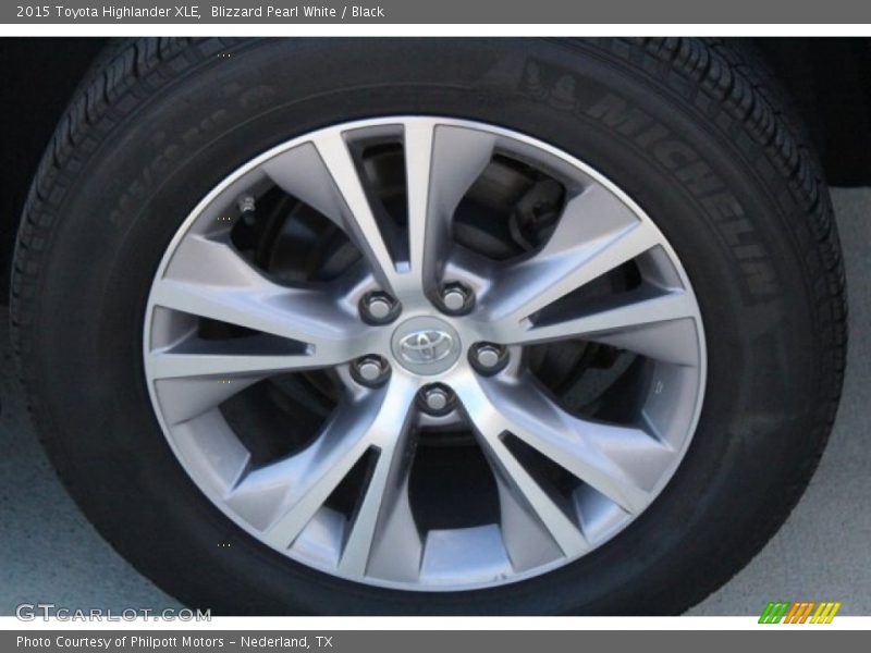 Blizzard Pearl White / Black 2015 Toyota Highlander XLE