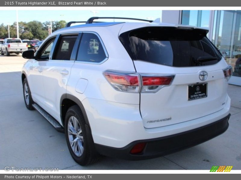 Blizzard Pearl White / Black 2015 Toyota Highlander XLE