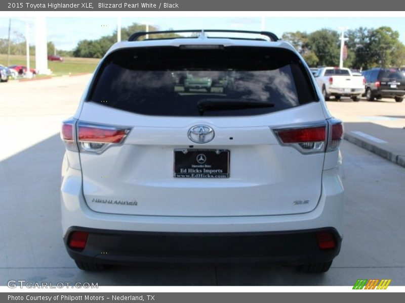 Blizzard Pearl White / Black 2015 Toyota Highlander XLE