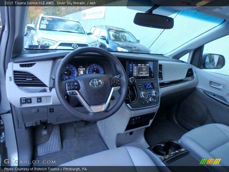 Silver Sky Metallic / Ash 2015 Toyota Sienna XLE AWD