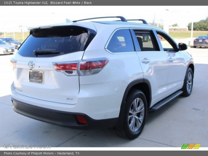 Blizzard Pearl White / Black 2015 Toyota Highlander XLE
