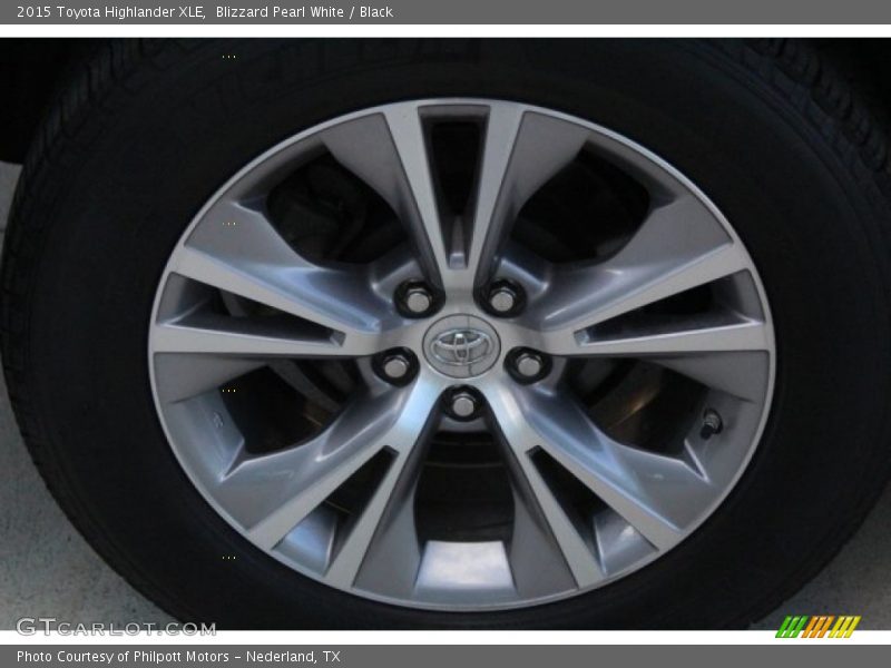 Blizzard Pearl White / Black 2015 Toyota Highlander XLE