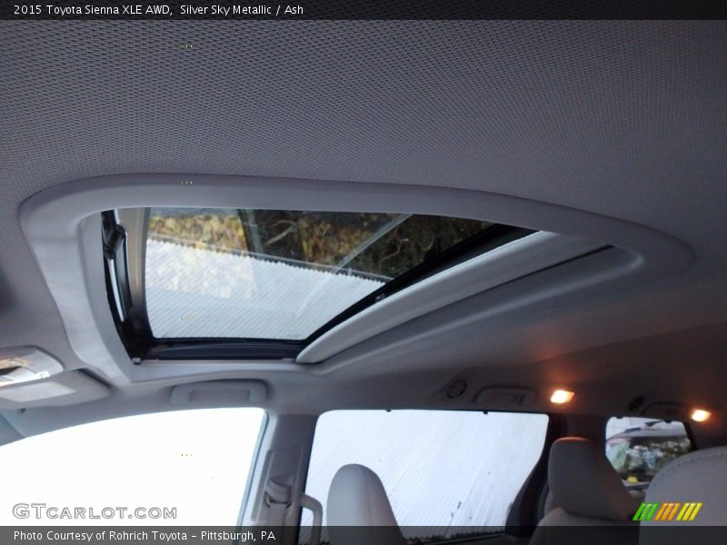 Silver Sky Metallic / Ash 2015 Toyota Sienna XLE AWD
