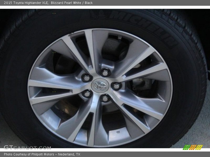 Blizzard Pearl White / Black 2015 Toyota Highlander XLE