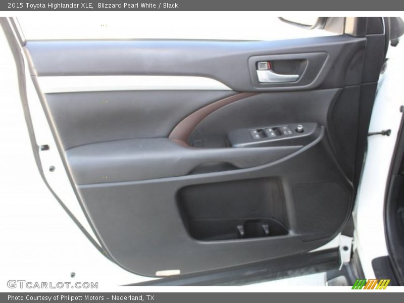 Blizzard Pearl White / Black 2015 Toyota Highlander XLE
