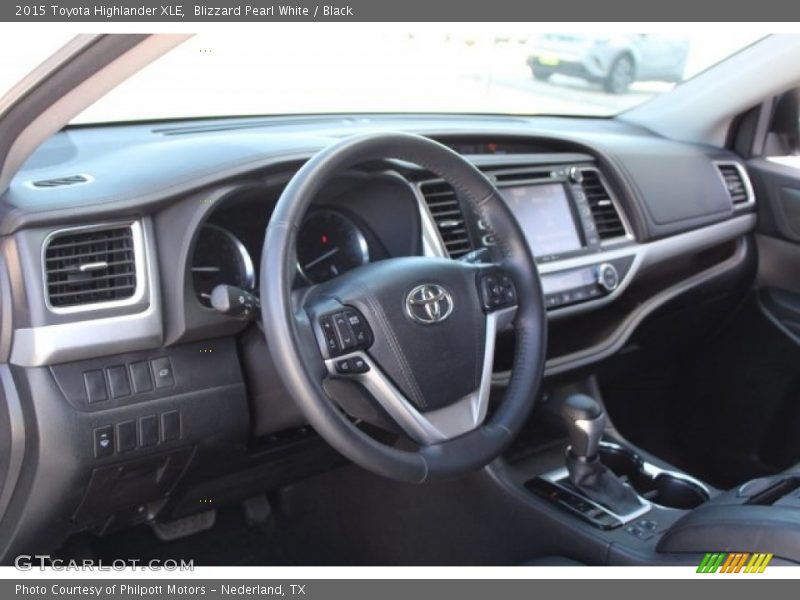 Blizzard Pearl White / Black 2015 Toyota Highlander XLE