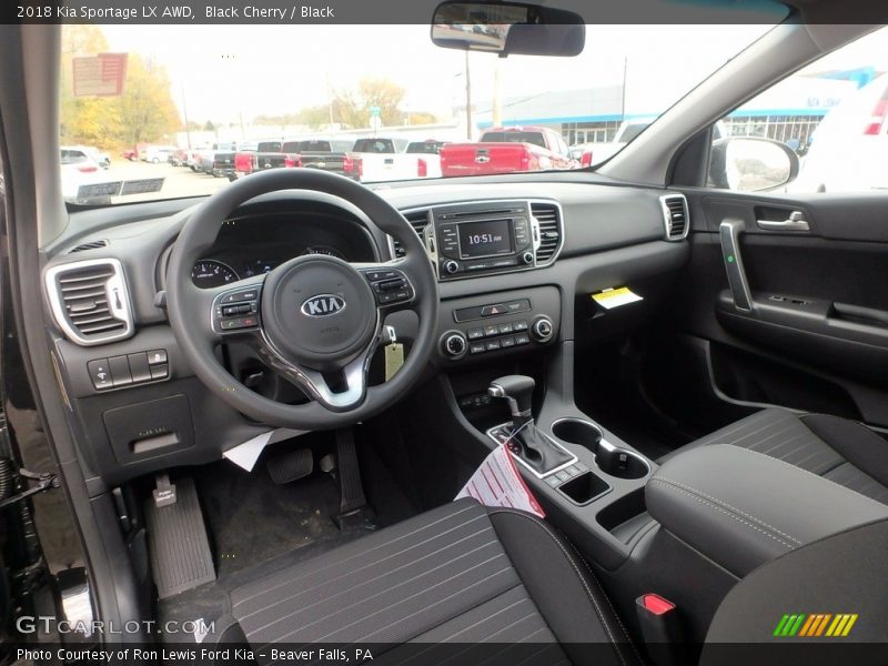  2018 Sportage LX AWD Black Interior
