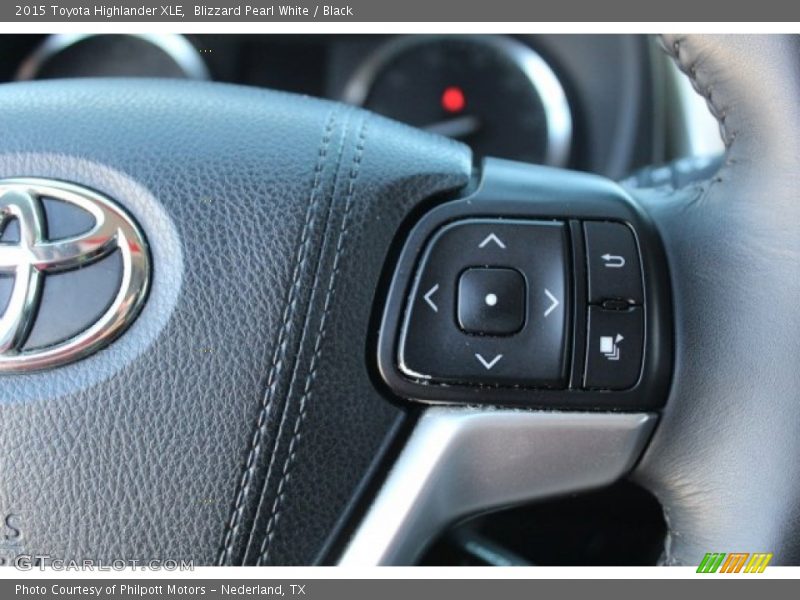 Blizzard Pearl White / Black 2015 Toyota Highlander XLE