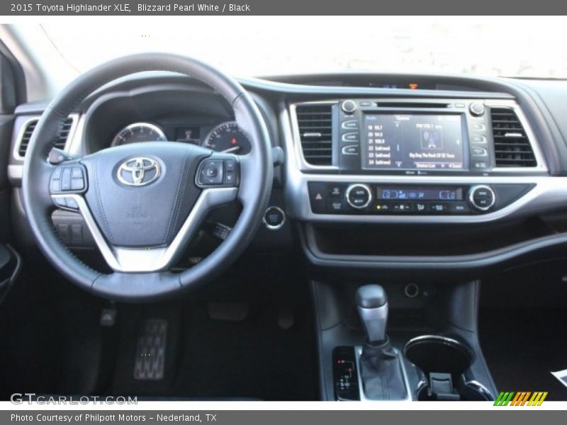 Blizzard Pearl White / Black 2015 Toyota Highlander XLE