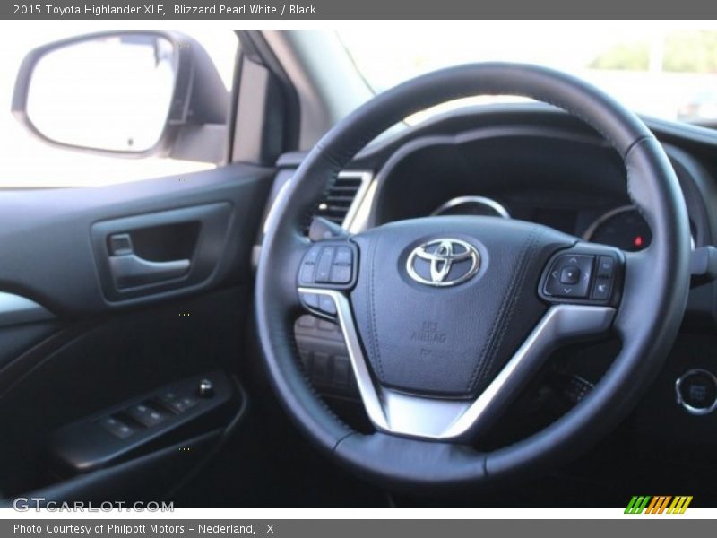 Blizzard Pearl White / Black 2015 Toyota Highlander XLE