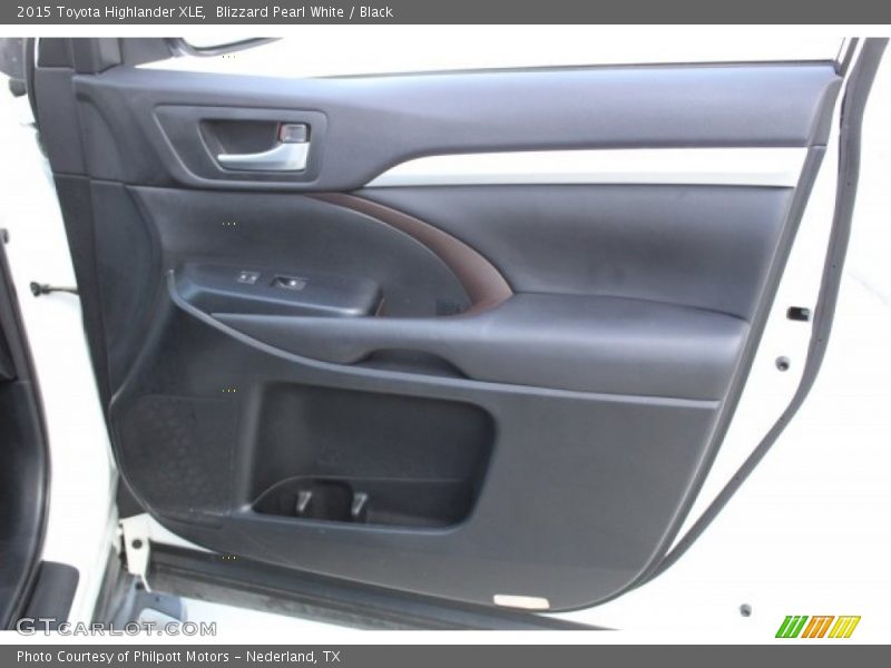 Blizzard Pearl White / Black 2015 Toyota Highlander XLE