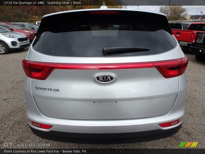 Sparkling Silver / Black 2018 Kia Sportage LX AWD
