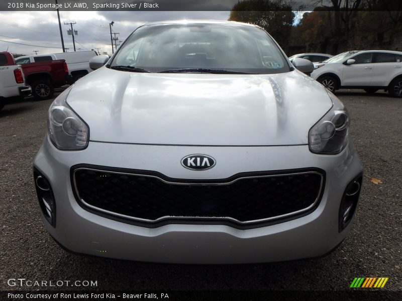 Sparkling Silver / Black 2018 Kia Sportage LX AWD