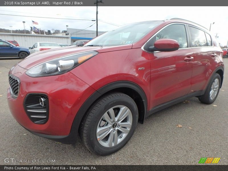 Hyper Red / Black 2018 Kia Sportage LX AWD