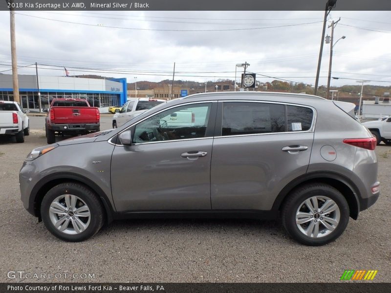 Mineral Silver / Black 2018 Kia Sportage LX AWD