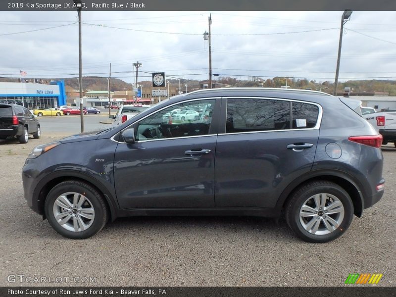 Pacific Blue / Black 2018 Kia Sportage LX AWD