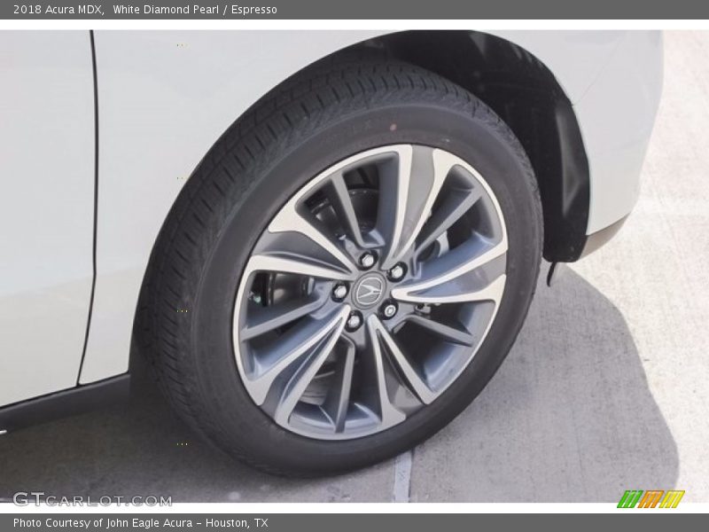 White Diamond Pearl / Espresso 2018 Acura MDX