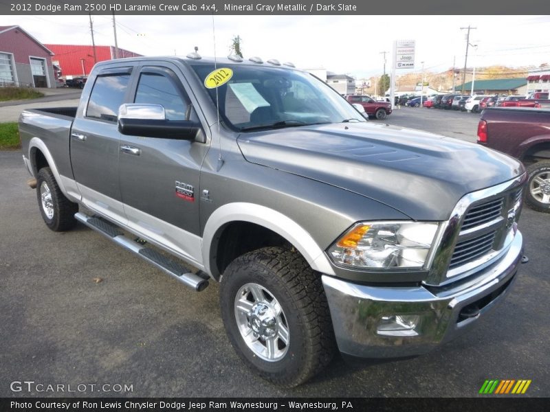 Mineral Gray Metallic / Dark Slate 2012 Dodge Ram 2500 HD Laramie Crew Cab 4x4