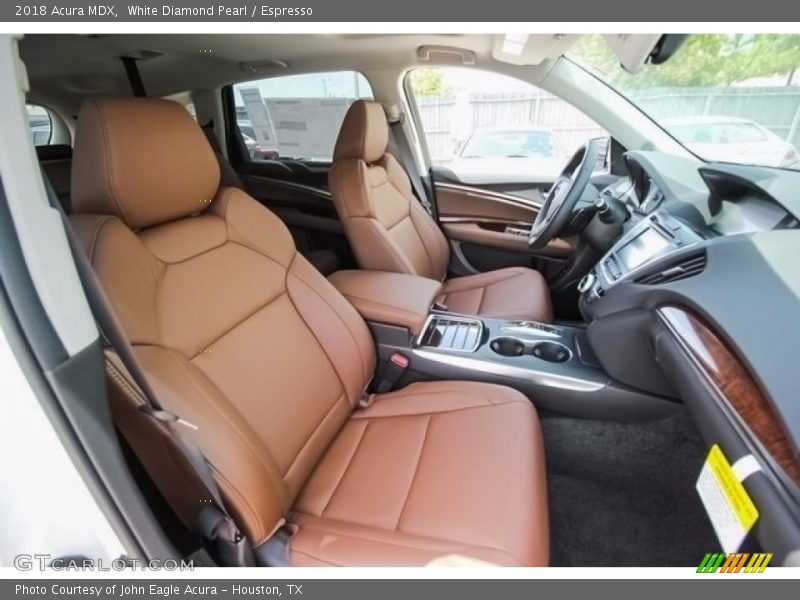 Front Seat of 2018 MDX 