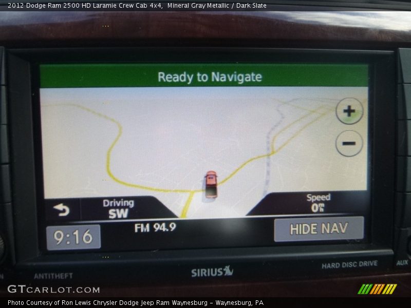 Mineral Gray Metallic / Dark Slate 2012 Dodge Ram 2500 HD Laramie Crew Cab 4x4