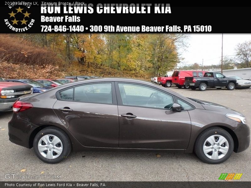 Titanium Bronze / Black 2018 Kia Forte LX