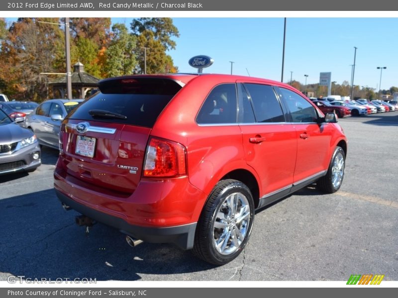 Red Candy Metallic / Charcoal Black 2012 Ford Edge Limited AWD