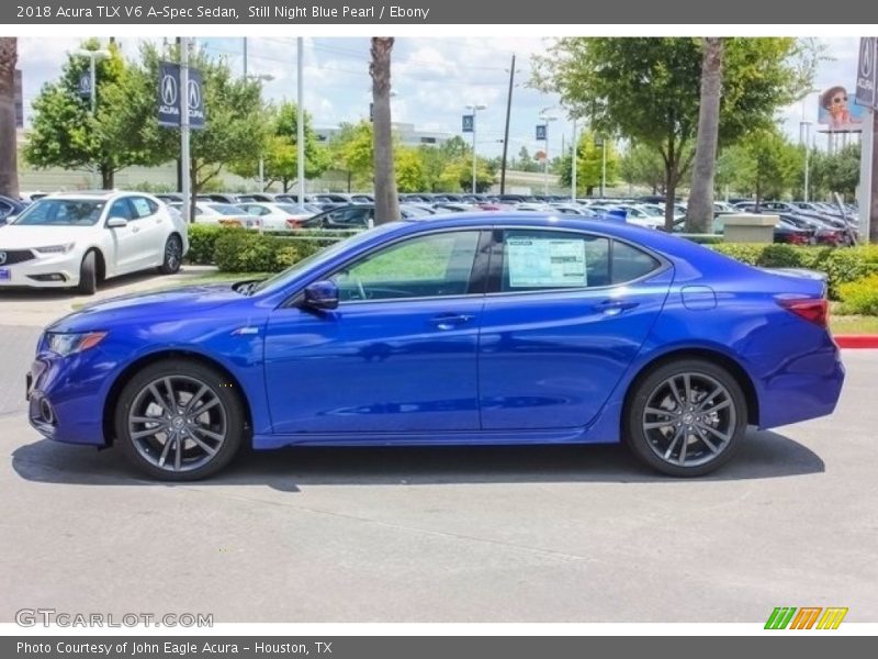 Still Night Blue Pearl / Ebony 2018 Acura TLX V6 A-Spec Sedan