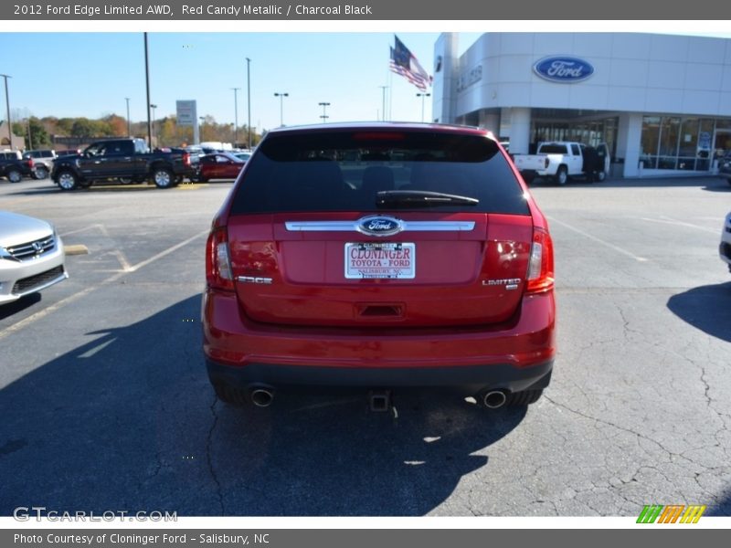 Red Candy Metallic / Charcoal Black 2012 Ford Edge Limited AWD