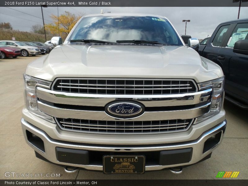 White Gold / Black 2018 Ford F150 Lariat SuperCrew 4x4