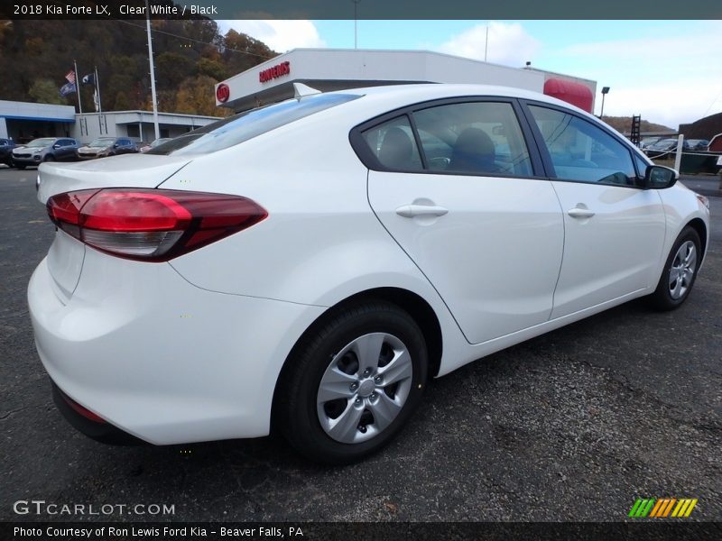 Clear White / Black 2018 Kia Forte LX