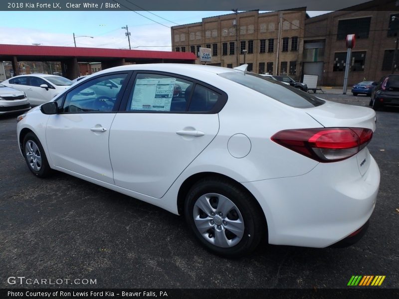 Clear White / Black 2018 Kia Forte LX