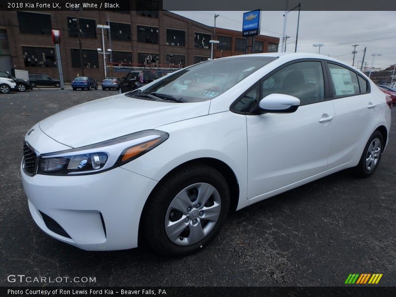 Clear White / Black 2018 Kia Forte LX