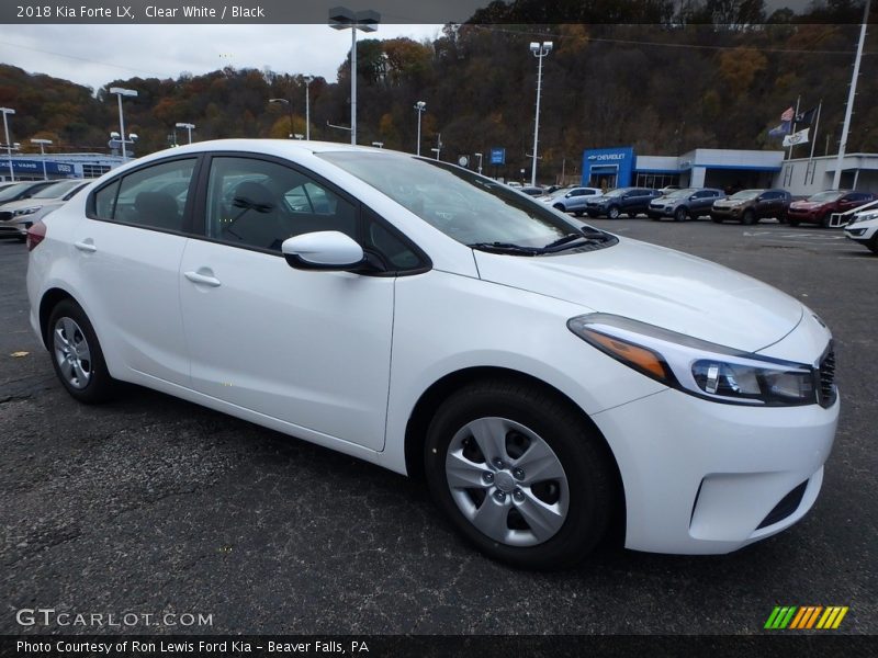Clear White / Black 2018 Kia Forte LX
