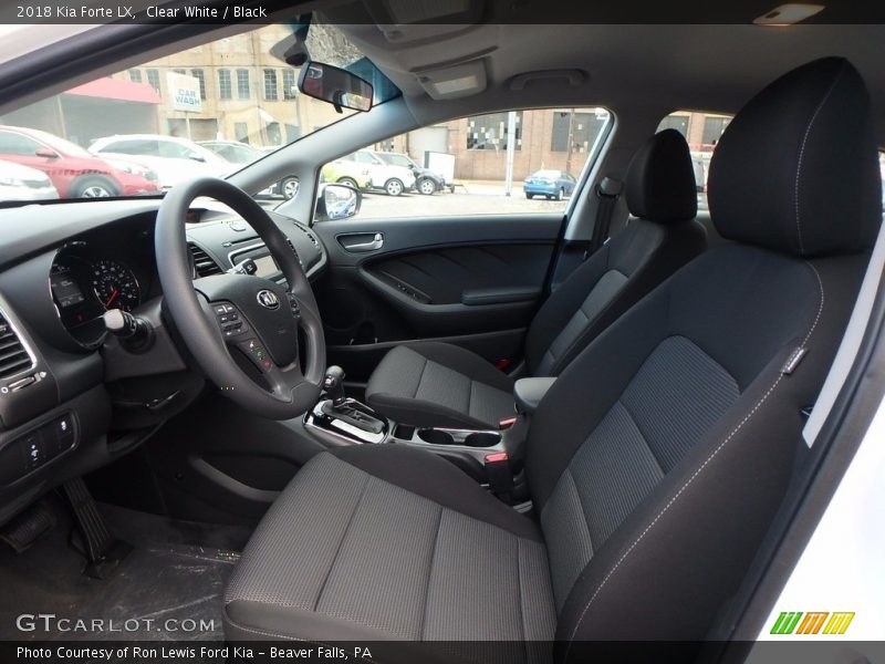 Clear White / Black 2018 Kia Forte LX