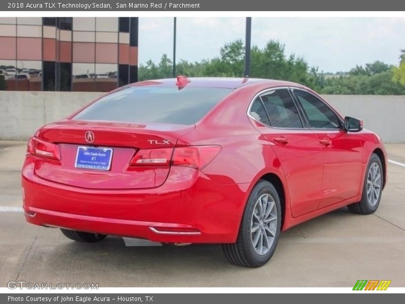 San Marino Red / Parchment 2018 Acura TLX Technology Sedan