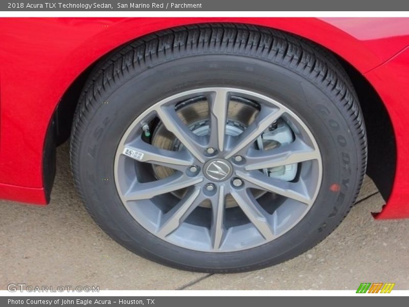 San Marino Red / Parchment 2018 Acura TLX Technology Sedan