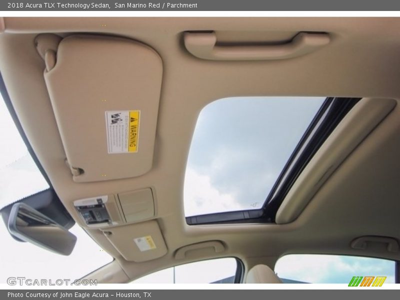 San Marino Red / Parchment 2018 Acura TLX Technology Sedan