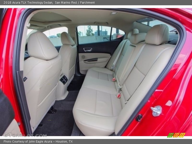 San Marino Red / Parchment 2018 Acura TLX Technology Sedan