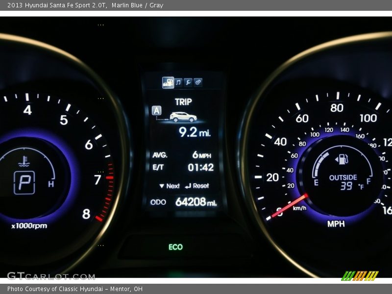 Marlin Blue / Gray 2013 Hyundai Santa Fe Sport 2.0T