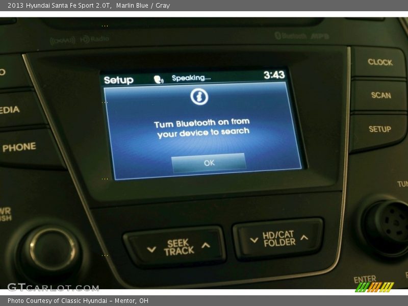 Marlin Blue / Gray 2013 Hyundai Santa Fe Sport 2.0T