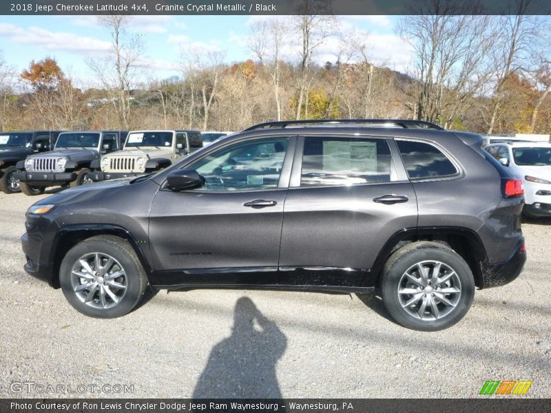Granite Crystal Metallic / Black 2018 Jeep Cherokee Latitude 4x4