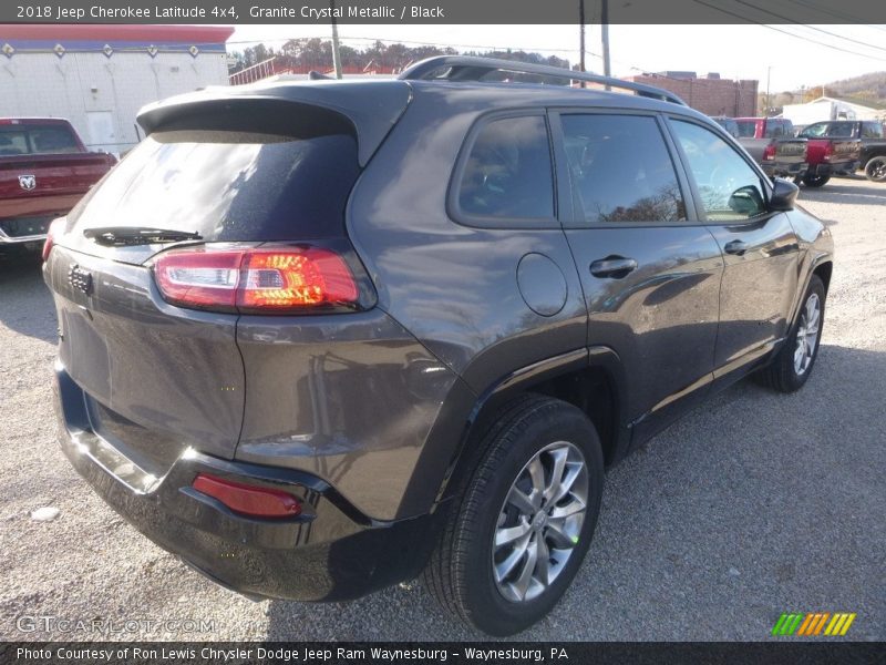 Granite Crystal Metallic / Black 2018 Jeep Cherokee Latitude 4x4