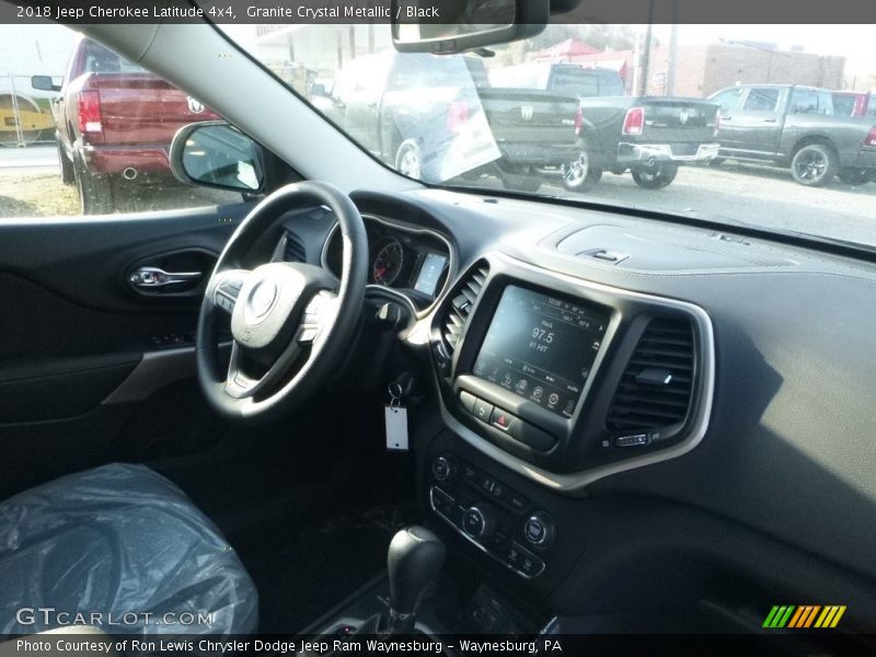 Granite Crystal Metallic / Black 2018 Jeep Cherokee Latitude 4x4