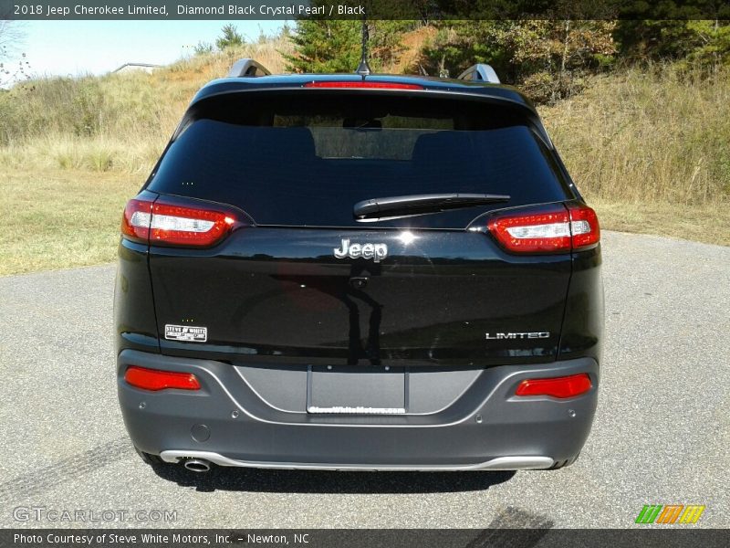 Diamond Black Crystal Pearl / Black 2018 Jeep Cherokee Limited