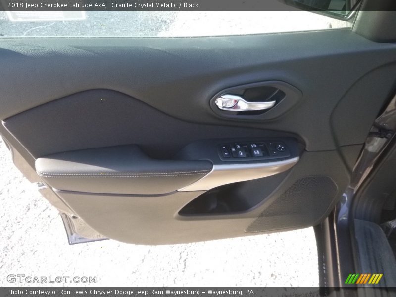 Granite Crystal Metallic / Black 2018 Jeep Cherokee Latitude 4x4