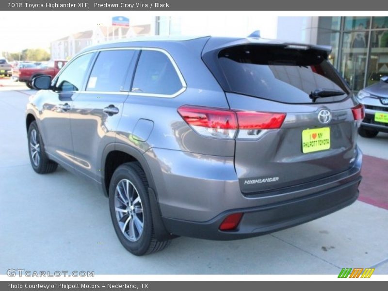 Predawn Gray Mica / Black 2018 Toyota Highlander XLE