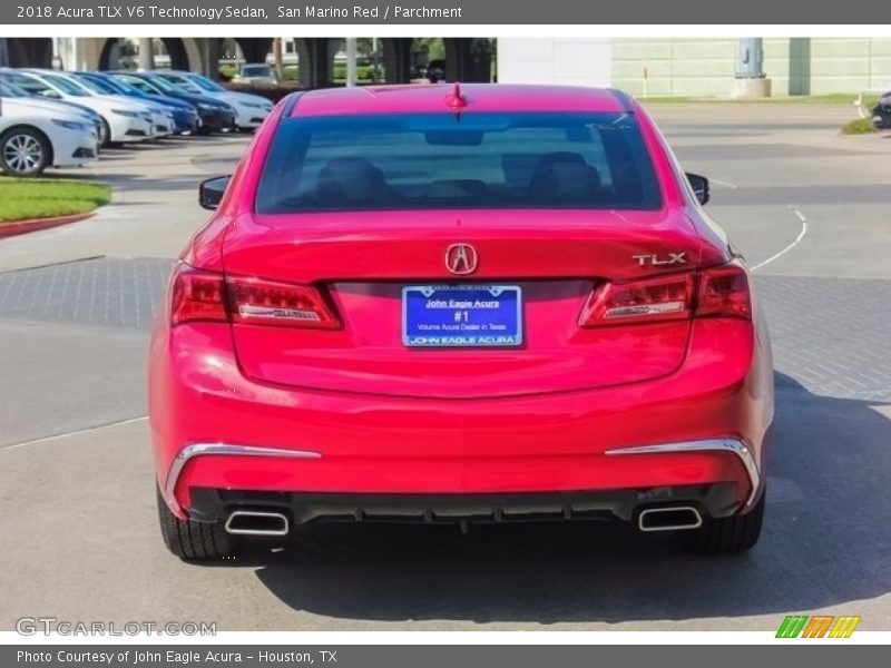San Marino Red / Parchment 2018 Acura TLX V6 Technology Sedan